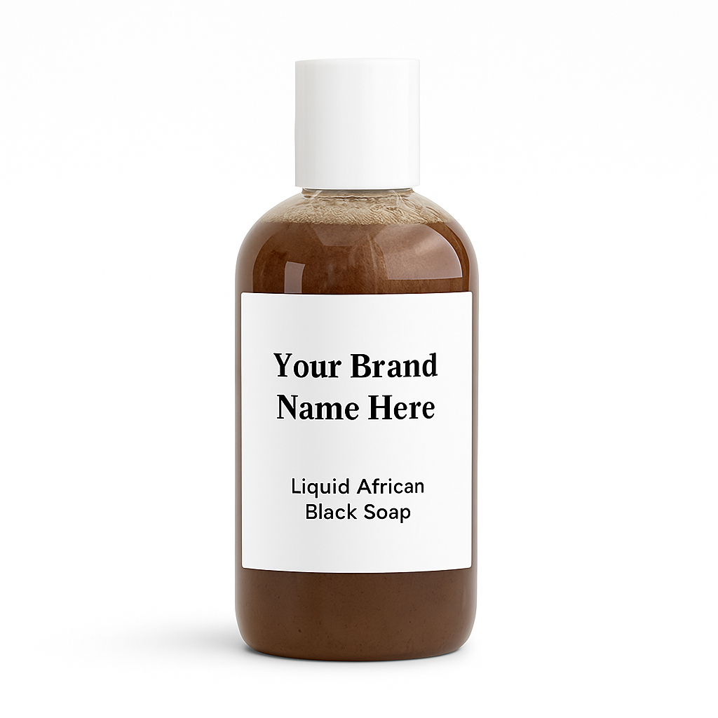 Private Label - Liquid African Black Soap w/ Rosehip & Hemp