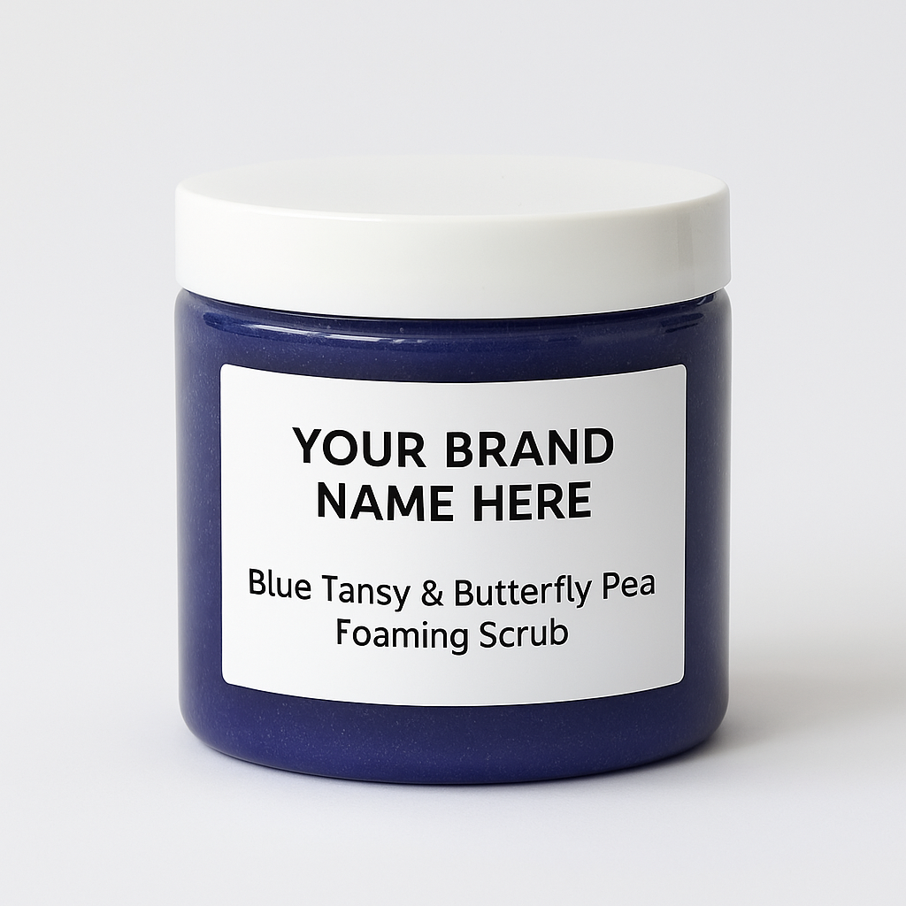 Private Label - Blue Tansy & Butterfly Pea Foaming Scrub
