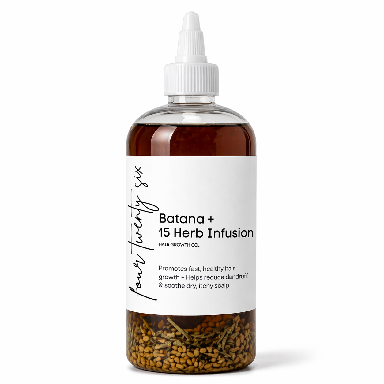 16 oz Herbal Extra Strength Hair Growth Oil w/ Batana & 15-Herb Infusion