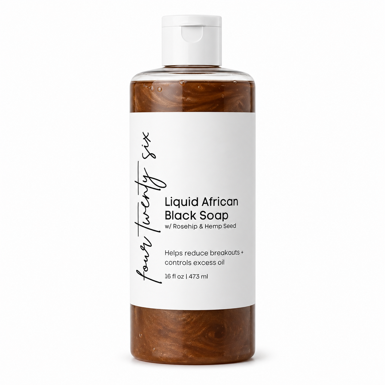 Liquid African Black Soap w/ Rosehip & Hemp Seed