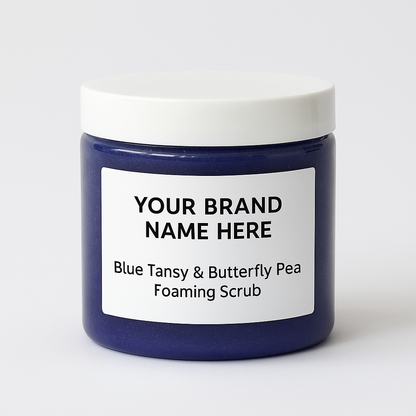 Private Label - Blue Tansy & Butterfly Pea Foaming Scrub
