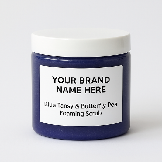 Private Label - Blue Tansy & Butterfly Pea Foaming Scrub
