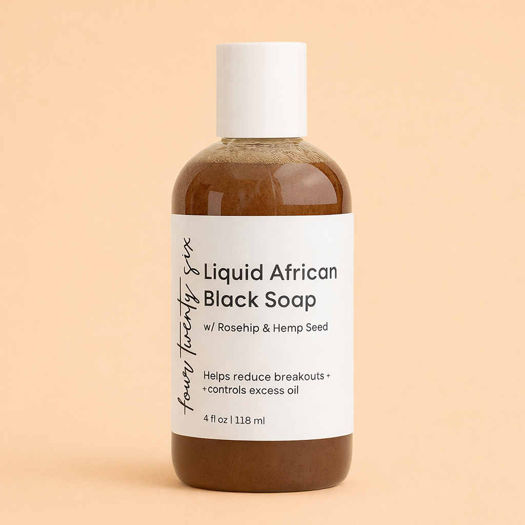 Liquid African Black Soap w/ Rosehip & Hemp Seed