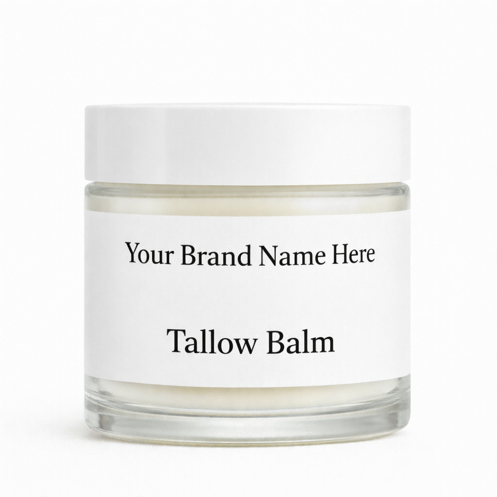 Organic Grass-Fed Beef Tallow Balm with Honey | Private Label & Bulk